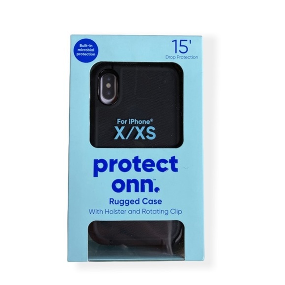 iPhone X/XS Rugged Phone Case w/ Holster & Clip protect onn. - Picture 6 of 9